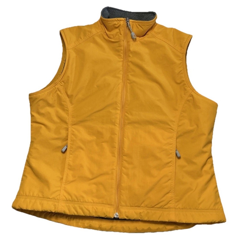 Women's‎ L.L. Bean 100% Nylon Vest Fleece Lined Full Zip Sz Med EC Outdoors